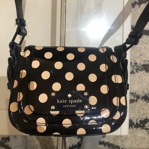 Black & White Polka Dot Gently Used Kate Spade Bag